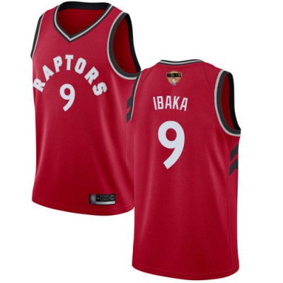 Nike Toronto Raptors #9 Serge Ibaka Red 2019 Finals Bound Youth NBA Swingman Icon Edition Jersey